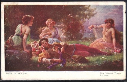 Carte postale artiste hans - postale,