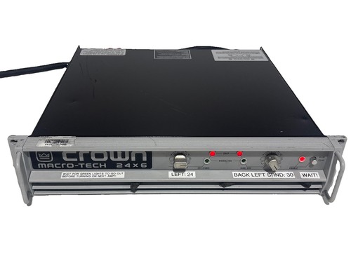 Crown macro tech 24x6 power - crown,