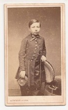 Photo ancienne A. Fatalot CDV XIXe Lyon portrait Vermorel RARE albuminé