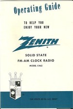 Zenith Solid State Clock Radio