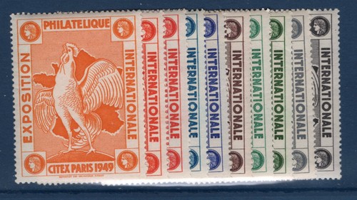 France vignette citex 1949 - france,