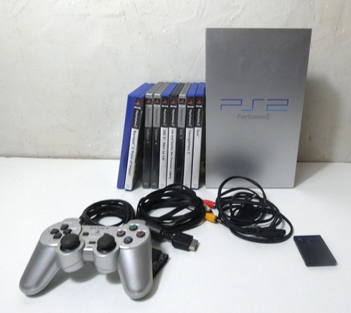 Console ps2 fat silver complet - console,