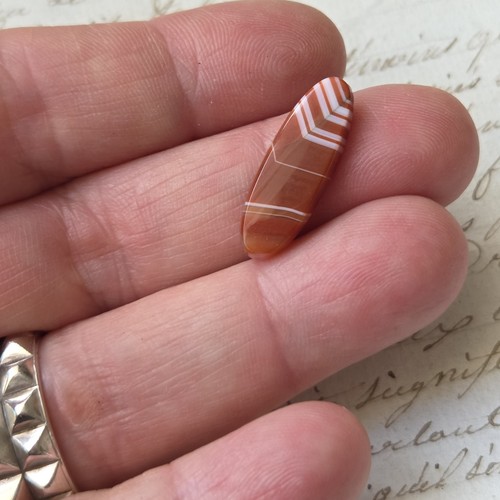 Cornaline agate ancienne - cornaline,