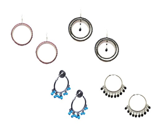 Boucles oreilles créoles - d'oreilles,