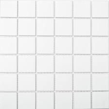 Mosaïque de Céramique Blanc