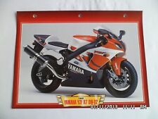 CARTE FICHE MOTO YAMAHA YZF R7 OW 02 1999