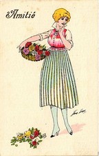 CPA AK SAGER XAVIER-Amitié