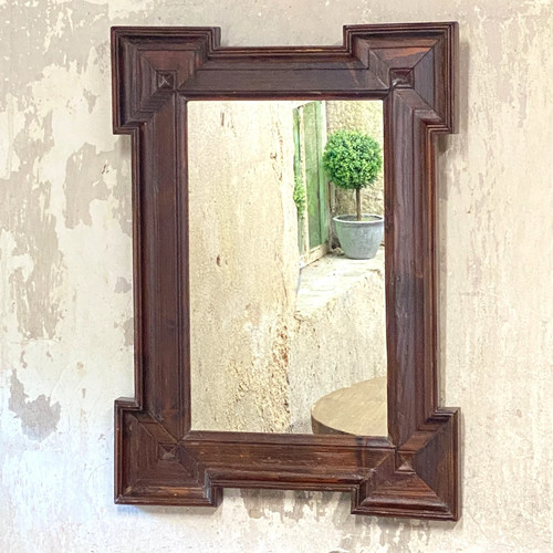 Ancien miroir mural bois - ancien,