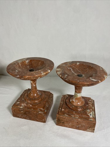 Paire cassolettes marbre - paire,
