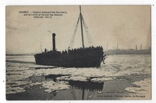 INDRET ( 44 ) - Vapeur passant les Ouvriers sur la Loire pris par les Glaces