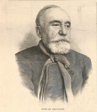 MORT DU PEINTRE PUVIS DE CHAVANNES / ILLUSTRATION de 1898