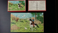 Tintin Kuifje Puzzle du chèque/timbre Tintin : Amérique TTBE complet