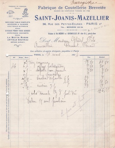 Paris coutelier saint - 75,
