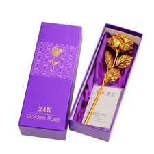 Plaqué Or 24 K Rose Fleur