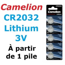 Pile Bouton CAMELION CR2032 / CR 2032 / 3V Lithium