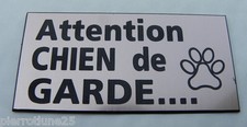 plaque gravée ATTENTION