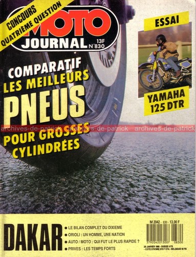 Moto journal 830 essai - journal,