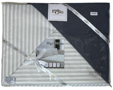 Draps de lit matrimonial Emilio chats fantaisie à rangées 100 % coton