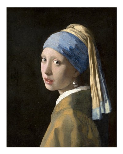 Fille avec boucle - la, d'oreille