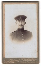 Photo Carl Krämer, Strassburg i. E., Spiessgasse 23, Portrait de Soldat en unif 