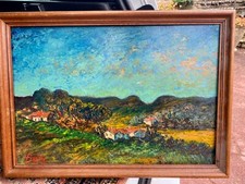 Huile sur panneau, XXe