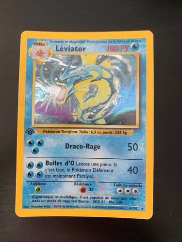 Carte pokémon léviator - pokémon,