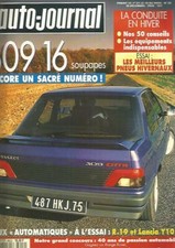 L'AUTO JOURNAL N°22 309 16 SOUPAPES / R19 CHAMADE AUTO. / LANCIA Y10 SELECTRONIC
