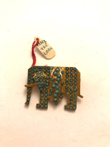 Ancienne broche eléphant - eléphant, en