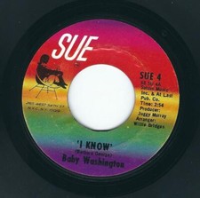 R&B / Soul - Baby Washington SUE 4 I know / It'll change ♫