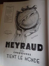 chaussures HEYRAUD Marc d'ESCLAVEL + VELOUTY de DIXOR pub ILLUSTRATION 1932