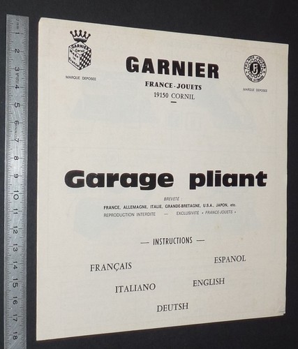 Notice langues garage - notice, pliant