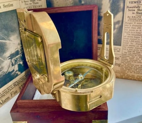 Vintage boussole brass stanley - vintage,