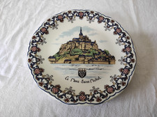 Ancienne Assiette décorative  déco Le Mont Saint Michel