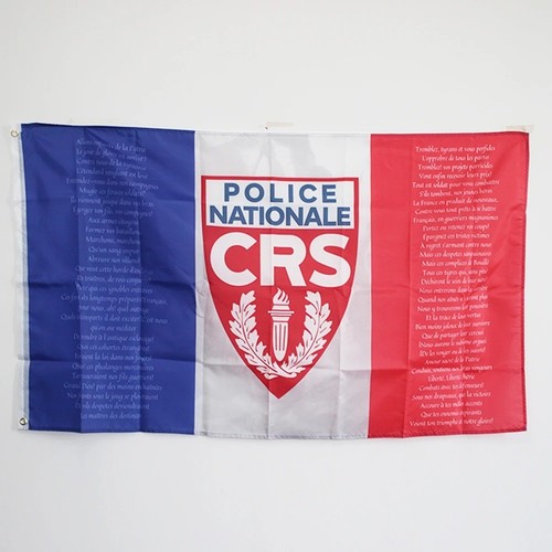 Drapeau france crs - crs, police