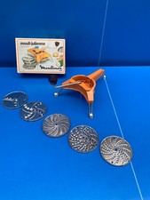 Ancien Mouli-Julienne Orange Vintage Complet hachoir coupe Moulinex boite N°C1