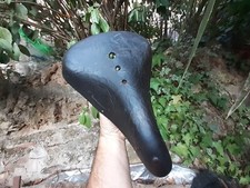 ancienne selle cuir vélo 