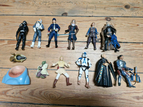 Star wars11 figurines avec - star,