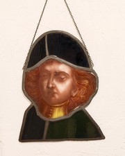 Vitrail polychrome Portrait