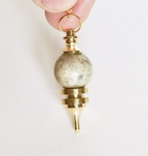 * PENDULE  EN AMAZONITE GRISE