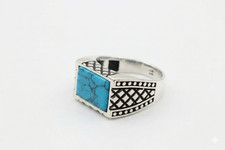 Bague homme turquoise naturel - homme,