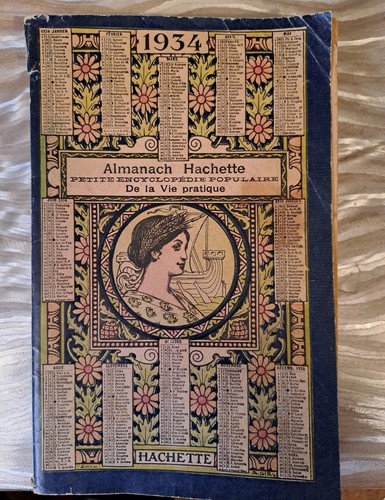 Livre ancien almanach hachette - almanach,