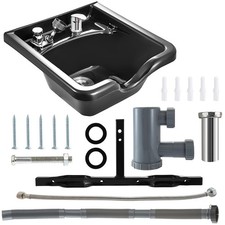 Bac à Shampoing Coiffure Lavabo à Shampooing Lave-Tête Robinet Salon Spa