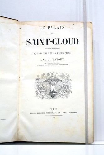 Livre ancien vatout palais - le,