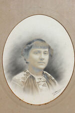 Photo Encadree Ancienne De Marie Le Hars - Bretagne - Cadre en bois mouluré doré