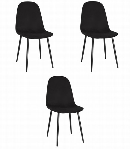 Fauteuil como velours noir - -,