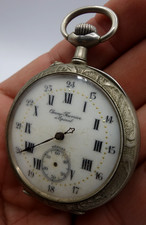 montre à gousset chrono Feuvrier .épinal. 4.7cm argentan