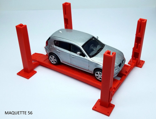 Pont élévateur rouge - 1/43,