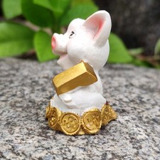 Statue de cochon en résine