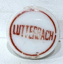 Ancien Bouchon Publicitaire Porcelaine Brasserie Lutterbach