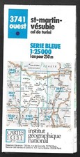CARTE IGN SERIE BLEUE . 3741